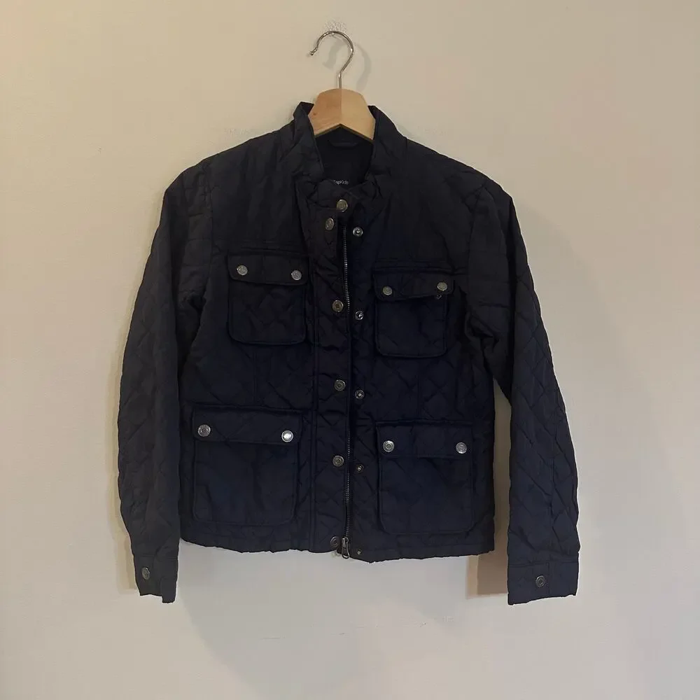 Gap Kids Navy Blue Barn Jacket sz XL (12) Blue Quilted Jacket